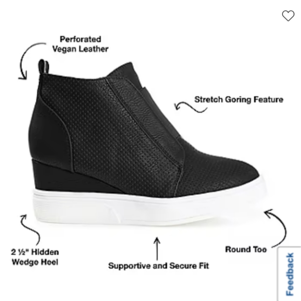 Nib Steve Madden ladies wedge sneakers